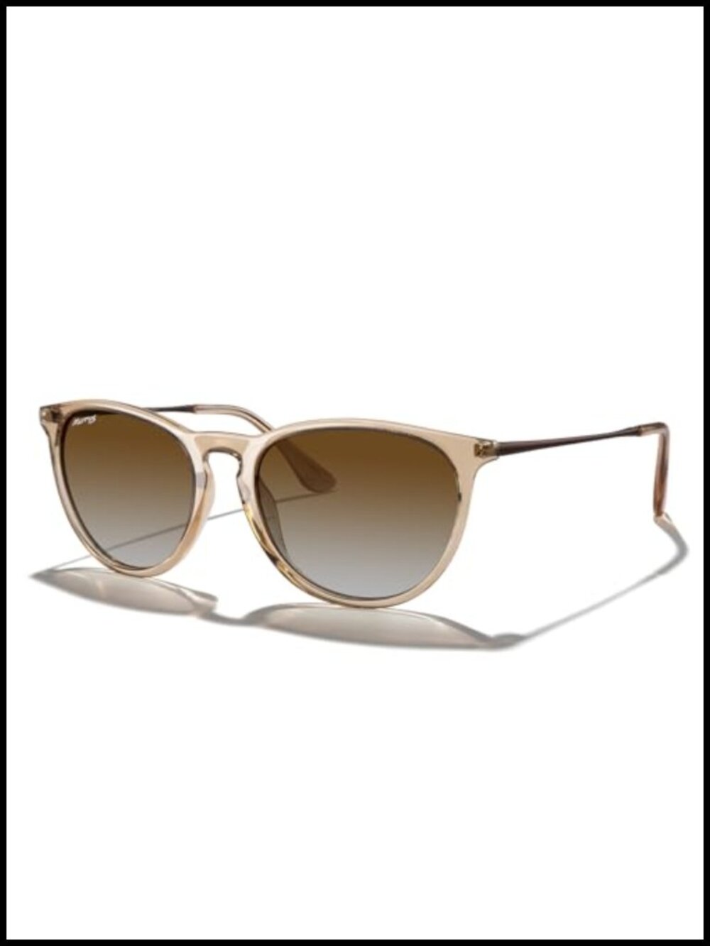 Round Polarized UV400 Sunglasses Full-Frame TR90 Classic Outdoor